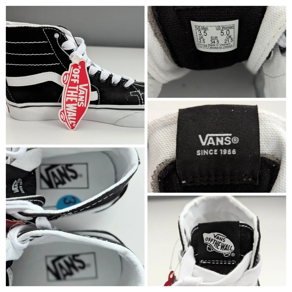 NWT Vans Unisex High-Top Sneakers/Running Shoes (Women Size 5 /Men Size 3.5) - Picture 13 of 15